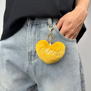 Móc khóa MMESTLINE "FLUFFY" CHARM thêu lông nhân tạo siêu mịn