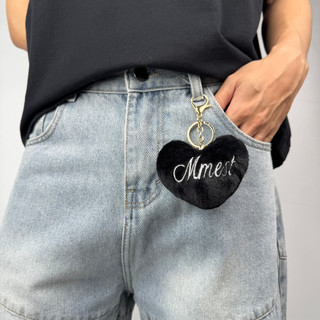 Móc khóa MMESTLINE "FLUFFY" CHARM thêu lông nhân tạo siêu mịn