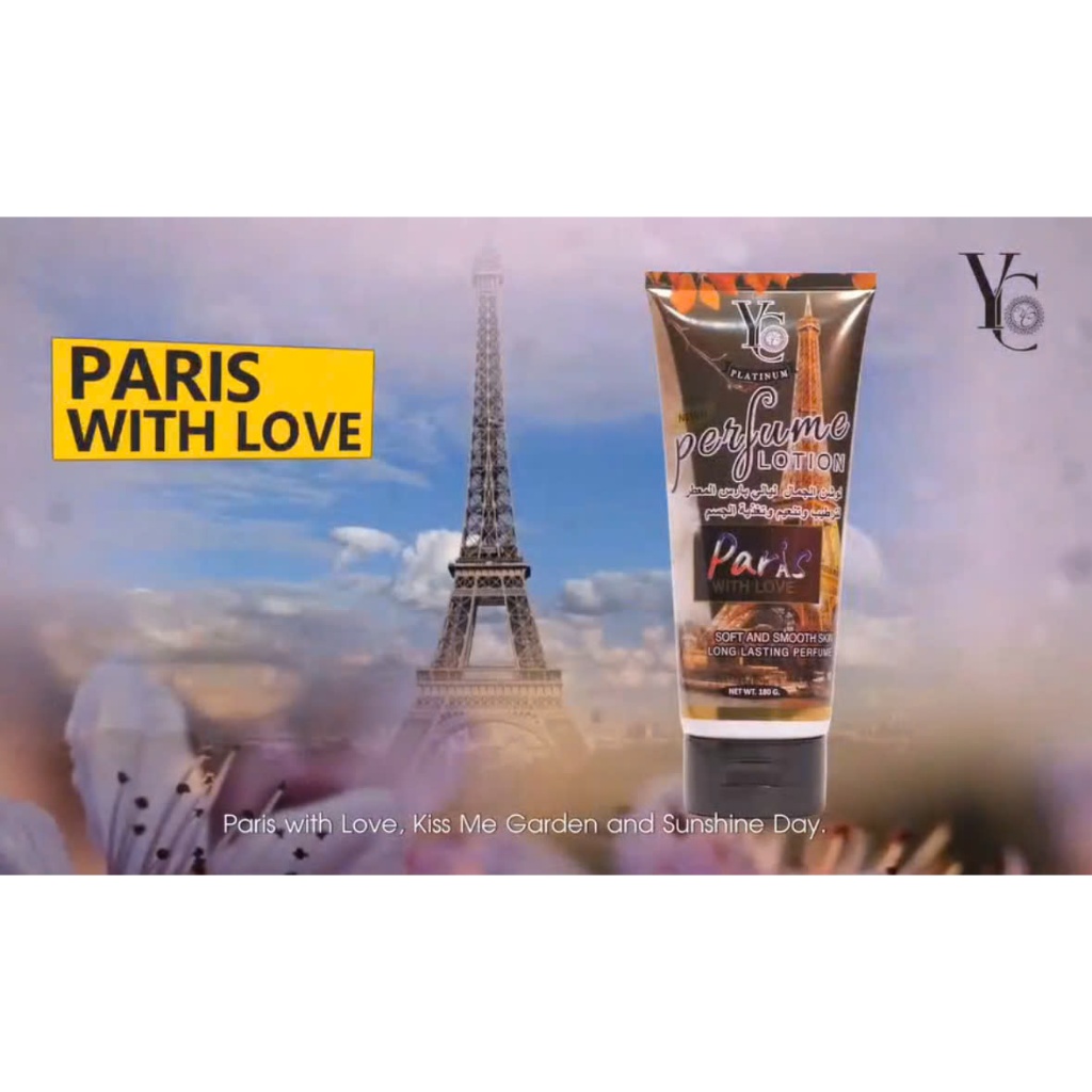 Lotion Dưỡng Thể Nước Hoa YC Paris With Love 180g – Lưu Hương Lâu, Dưỡng Ẩm & Làm Mềm Da