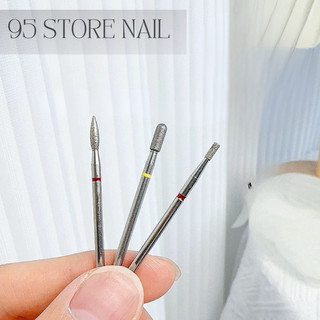 Đầu mài nail kim loại - đầu mài Nga màu bạc giúp loại bỏ lớp da chết