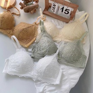Combo 2 Áo ngực su ren hoa không gọng mút mỏng quyến rũ, nhẹ nhàng không gây bí bách khó chịu A-2004