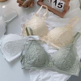 Combo 3 Áo ngực su ren hoa không gọng mút mỏng quyến rũ, nhẹ nhàng không gây bí bách khó chịu A-2004