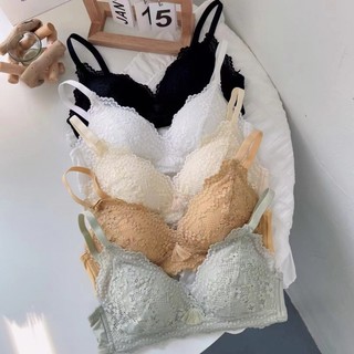Combo 2 Áo ngực su ren hoa không gọng mút mỏng quyến rũ, nhẹ nhàng không gây bí bách khó chịu A-2004