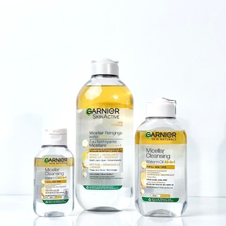 Tẩy Trang Gar.ni.er Micellar Cleansing Water Cho mọi loại da, Da Dầu, Mụn Minisize 125ml/50ml