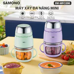 (BH 1 năm) Combo nồi nấu chậm Samono SW-SC10 dung tích 1L và máy xay mini ăn dặm cho bé dao 8 lưỡi 300ml SW-MFC200 — ảnh 2