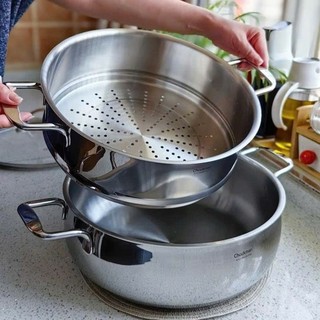 Bộ Nồi Xửng Chockmen 28cm/30cm Kèm Nắp Kính Bộ Hấp Chockmen Size Đại