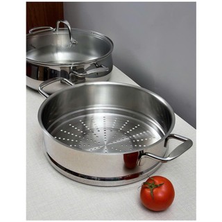 Bộ Nồi Xửng Chockmen 28cm/30cm Kèm Nắp Kính Bộ Hấp Chockmen Size Đại