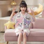 Đồ Bộ Mặc Nhà Cộc Tay Bé Gái Pijama Chất Vải Lụa Latin Cao Cấp Siêu Mềm, Mát