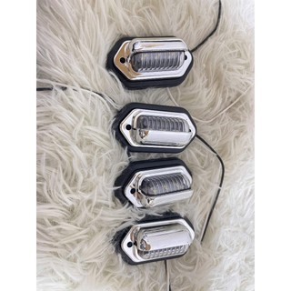 COMBO 5 đèn led soi biển số xe tải mạ Crom