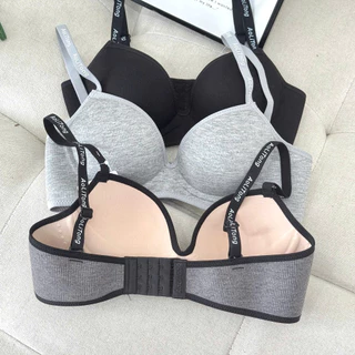 Áo Ngực Độn Nữ FMSTYLE Cotton Tăm Cao Cấp Không Gọng Nâng Ngực, Lỗ Thoáng Khí Full Size 25040154