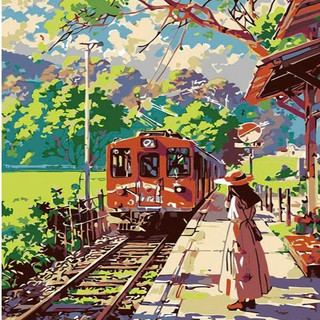 [Sale 50%, 30x40cm] Tranh Số Hóa , tranh sơn dầu HOẠT HINH· CÓ KHUNG VÀ DỤNG CỤ VẼ, Tranh Sơn Dầu Tổng Hợp Nhiều Mẫu