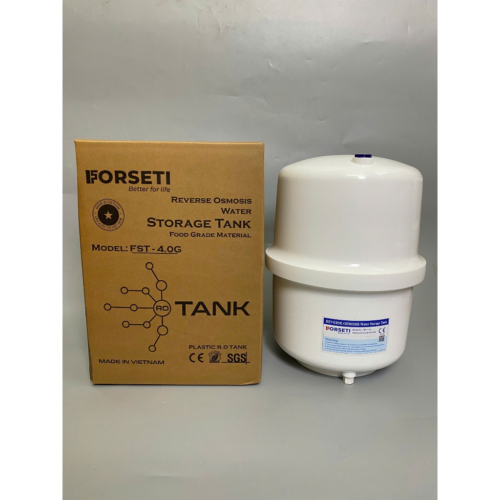 Bình Áp Cho Máy Lọc Nước RO Thương Hiệu Forseti 3.2 (8L), 4.0 (10L) và 5.0 (12L) Kèm Van Bảo Hành 12 Tháng