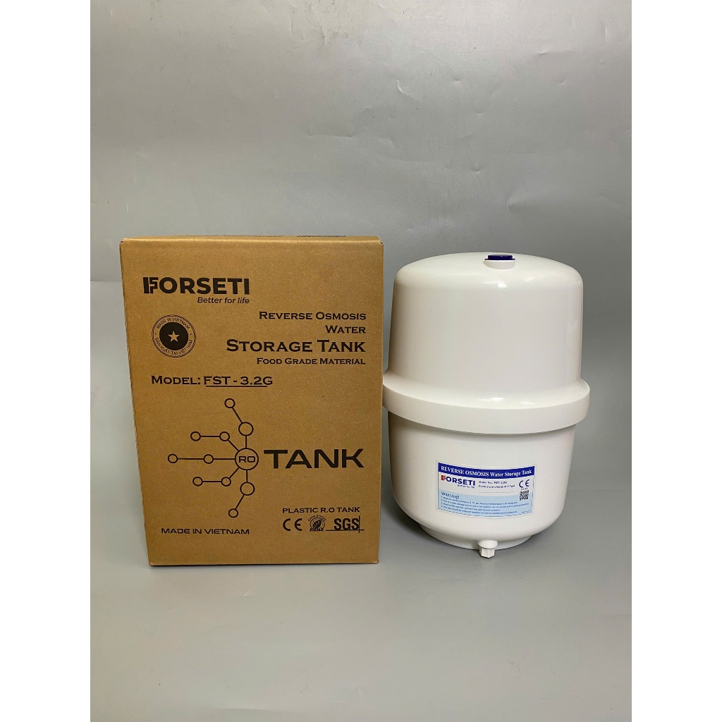 Bình Áp Cho Máy Lọc Nước RO Thương Hiệu Forseti 3.2 (8L), 4.0 (10L) và 5.0 (12L) Kèm Van Bảo Hành 12 Tháng
