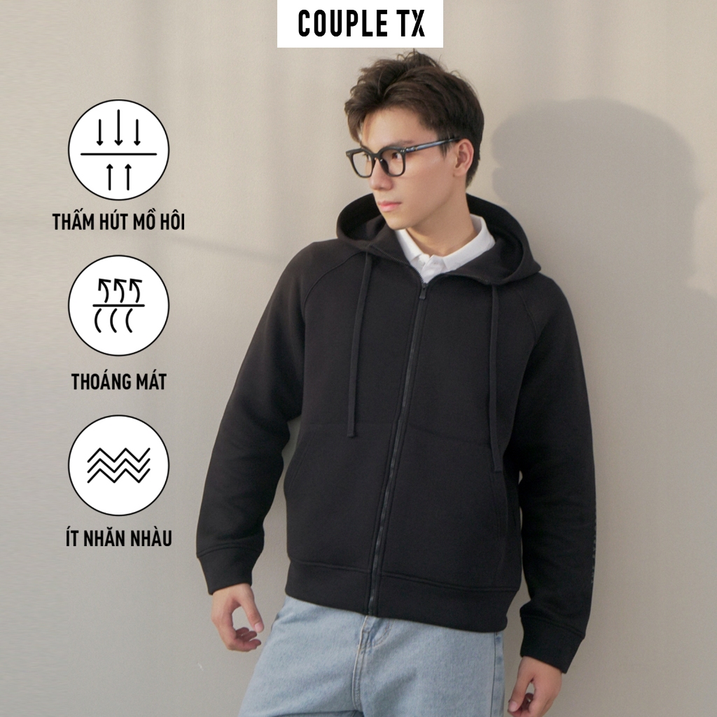 Ảnh Áo Khoác Nam Couple TX Original Thun 2 Da Form Oversize MOK 1063 2