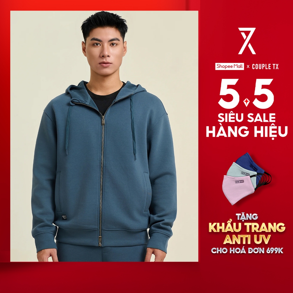 Ảnh Áo Khoác Chống Nắng Nam Couple TX Thun 2 Da Dây Kéo 2 Đầu MOK 1059 1