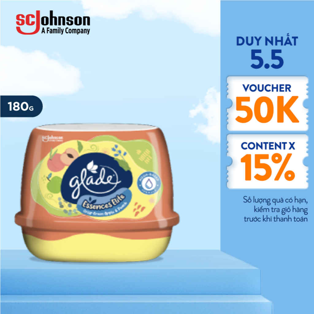 Ảnh GLADE Sáp Thơm Cao Cấp Công Thức Gốc Nước Cho Hương Thơm Kép180g | Sc Johnson 1