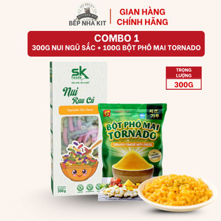 Mỳ Ý Sốt Kem [ Combo ] Mỳ Ý Spaghetti, Bột Phô Mai Kem, Nui Ngũ Sắc, Bột Phô Mai Tomato T&P