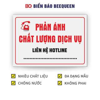 Biển báo PHẢN ÁNH CHẤT LƯỢNG DỊCH VỤ N222