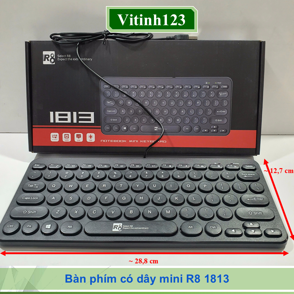 Bàn phím có dây mini R8 1812, R8 1813, R8 1814 | Shopee Việt Nam