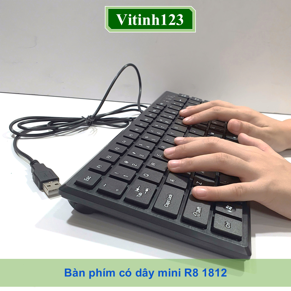 Bàn phím có dây mini R8 1812, R8 1813, R8 1814 | Shopee Việt Nam