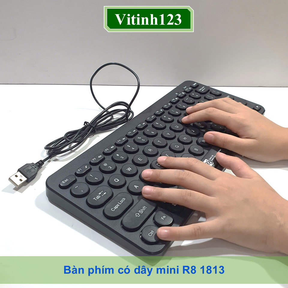 Bàn phím có dây mini R8 1812, R8 1813, R8 1814 | Shopee Việt Nam