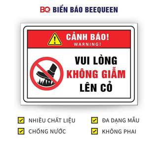 Biển báo VUI LÒNG KHÔNG GIẪM LÊN CỎ N224
