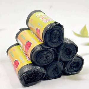 Túi đựng rác đen dùng một lần, túi đựng rác phẳng miệng phẳng, túi đựng rác văn phòng giá rẻ
