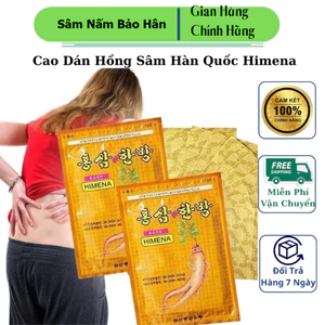 Cao Dán Hồng Sâm Himena Vàng hàn quốc, gói 20 miếng - Cao dán sâm chính hãng Korea