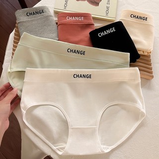 Combo 4 Quần Lót Nữ Cotton Cạp Vừa In Chữ, Quần Chip Co Giãn 4 Chiều Đáy 2 Lớp King Shop L-2430
