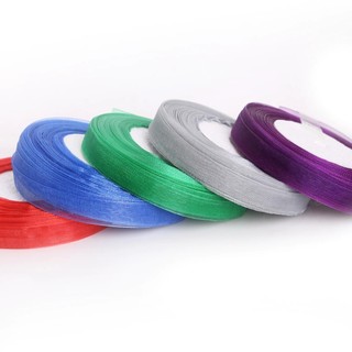 Ruy băng voan 1cm dài 20 mét hàng đẹp trang trí, làm nơ, gói quà, buộc tóc, phụ kiện handmade Pinky Shop