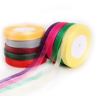 Ruy băng voan 1cm dài 20 mét hàng đẹp trang trí, làm nơ, gói quà, buộc tóc, phụ kiện handmade Pinky Shop