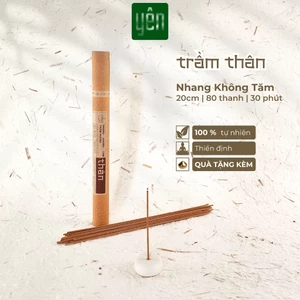 Nhang Trầm Hương Không Tăm Yên Thảo Mộc Loại Thân Sạch Tự Nhiên Ít Khói An Toàn Dùng Thiền