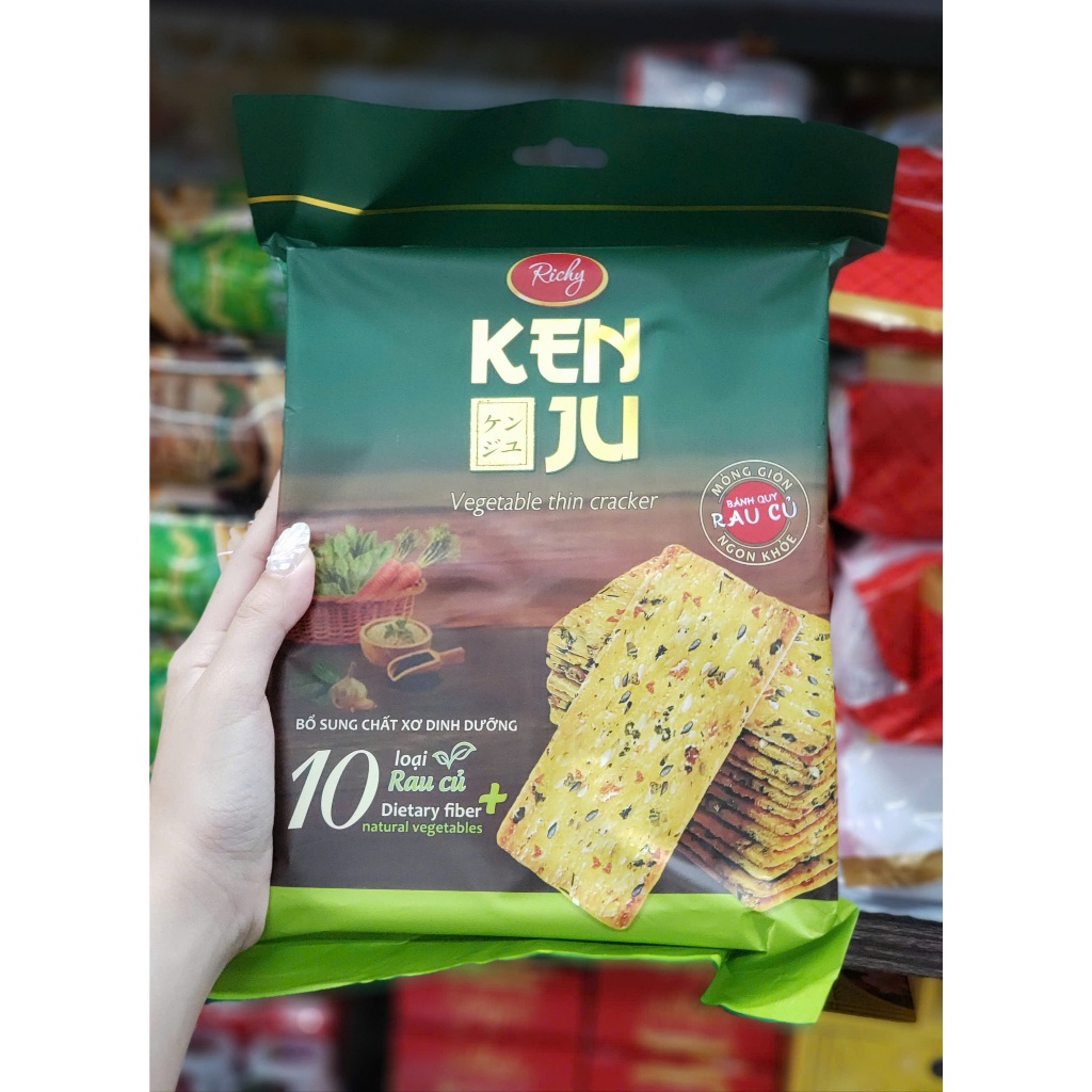 Bánh quy rau củ Kenju hiệu Richy - 192gr (16 gói) | Shopee Việt Nam