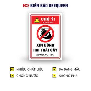 Biển báo XIN ĐỪNG HÁI TRÁI CÂY N246