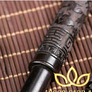 Ống nhang gỗ đàn hương khắc thần chú Đại bi