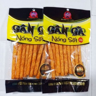 [Combo 10/20/30] Snack Gân Gà Nóng Sốt Ba Anh Em, Gói 26g - Đồ Ăn Vặt Cổng Trường Cay Cay Đậm Vị