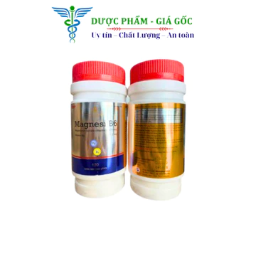 Viên uống magie, vitamin B6 giảm suy nhược thần kinh, căng thẳng, đau cơ bắp, chuột rút - 120 viên [Magnesi B6 Chai]