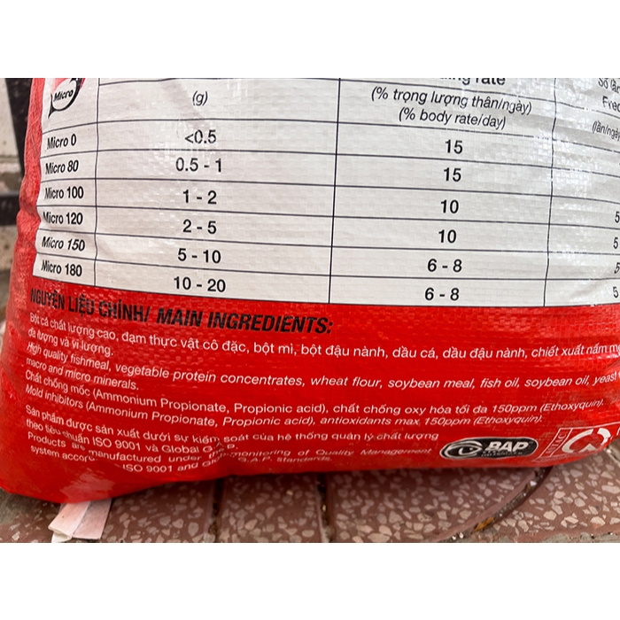 CÁM MICRO 80 HẠT NỔI THỨC ĂN CHO CÁ CẢNH TÚI NGUYÊN 1KG