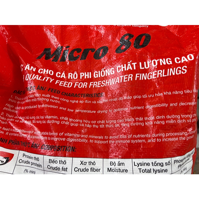 CÁM MICRO 80 HẠT NỔI THỨC ĂN CHO CÁ CẢNH TÚI NGUYÊN 1KG