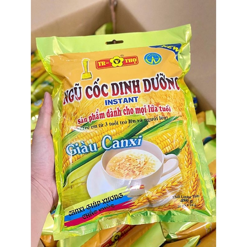 combo 2 túi NGŨ CỐC DINH DƯỠNG GIÀU CANXI túi 20 gói* 24g