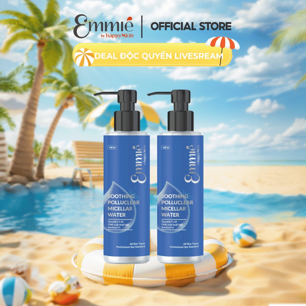 Ảnh MUA 1 TẶNG 1 Nước Tẩy Trang Emmié by happySkin Soothing Polluclear Micellar Water 220ml 1