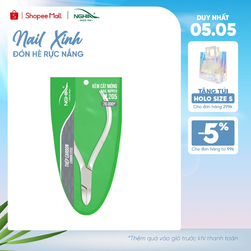Ảnh Kềm Cắt Móng Thép Chuyên Dụng KỀM NGHĨA M.205 1