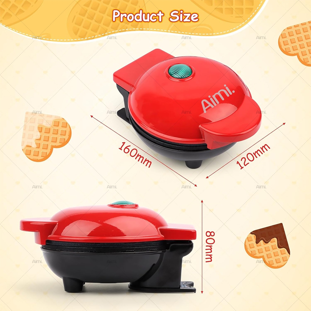 Máy Waffle hình trái tim, máy nướng bánh, máy nướng bánh mì, Hai mặt sưởi ấm, chảo không dính