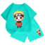Bộ quần áo cộc tay mùa hè cho bé chất vải thun cotton co giãn mềm mịn, Hình Naruto đáng yêu