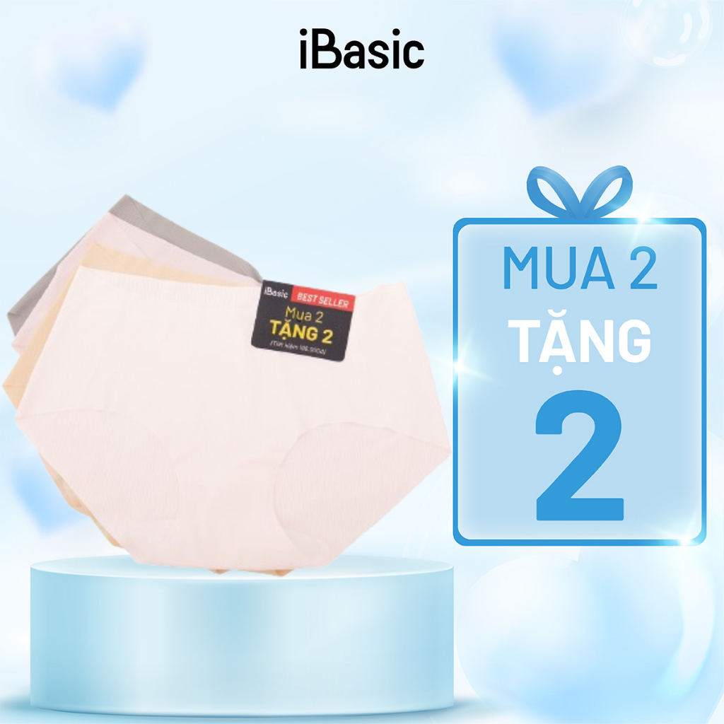 Ảnh Combo pack 2, pack 4 quần lót su nữ siêu mỏng không lộ viền đáy kháng khuẩn iBasic PANW157 1