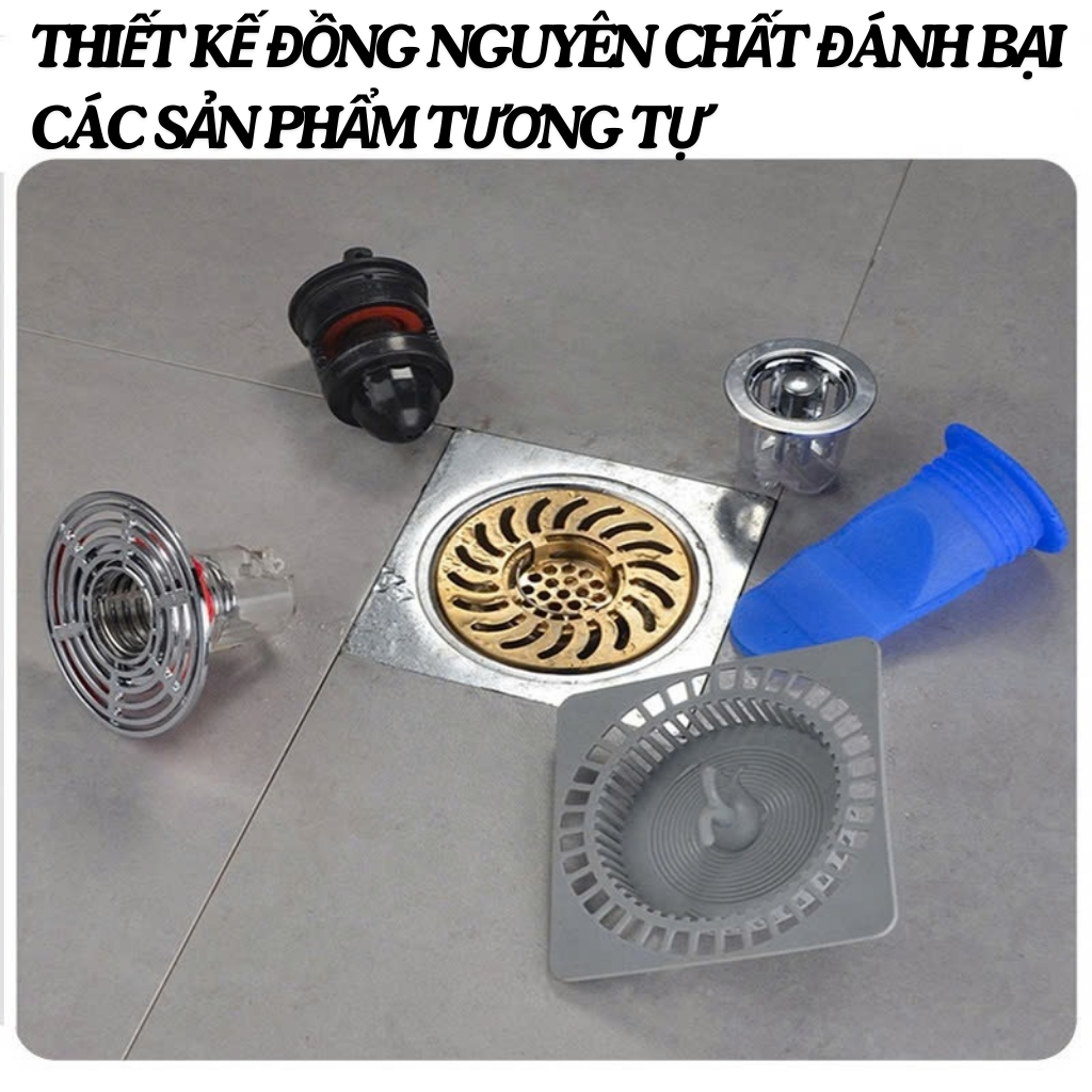 [Thế hệ mới] Bộ Nắp Cống Ngăn Mùi, Khử Mùi Hôi Cống - Nắp Đậy Cống Thoát Nước Bịt Ngăn Mùi Hôi Cống, Chống Côn Trùng