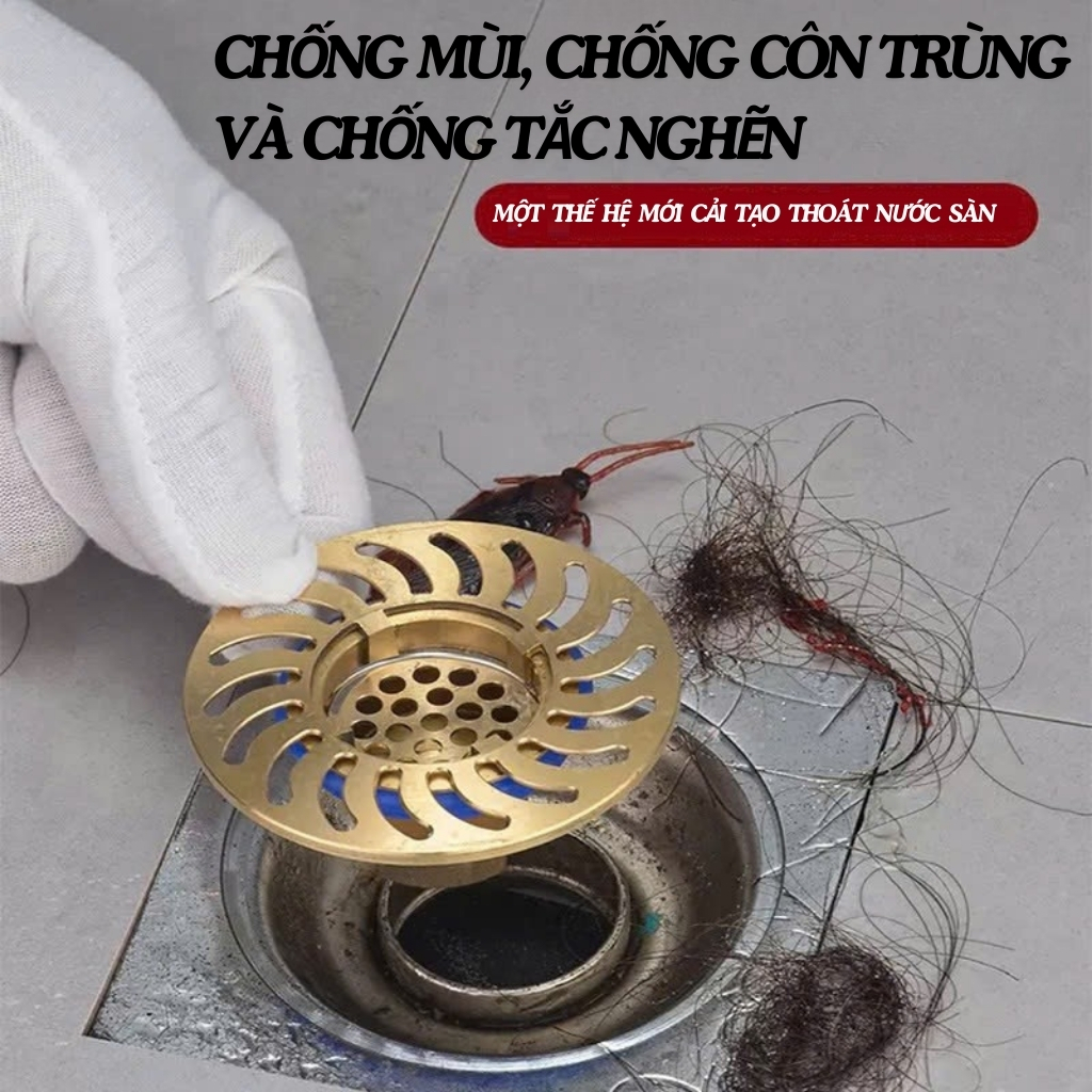 [Thế hệ mới] Bộ Nắp Cống Ngăn Mùi, Khử Mùi Hôi Cống - Nắp Đậy Cống Thoát Nước Bịt Ngăn Mùi Hôi Cống, Chống Côn Trùng