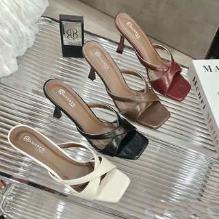 Dép Cao Gót Nữ cao 5P và 7P dây đan chéo 4 màu dịu dàng , thục nữ Giày Bánh Bèo mã Sandal2Xver2