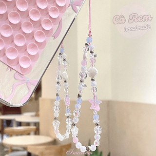 Dây Đeo Điện Thoại Sao Biển Thuỷ Tinh 𝐒𝐞𝐚 𝐒𝐞𝐚 - Móc Khóa Phụ Kiện Điện Thoại Mùa Hè HandmadebyCarem