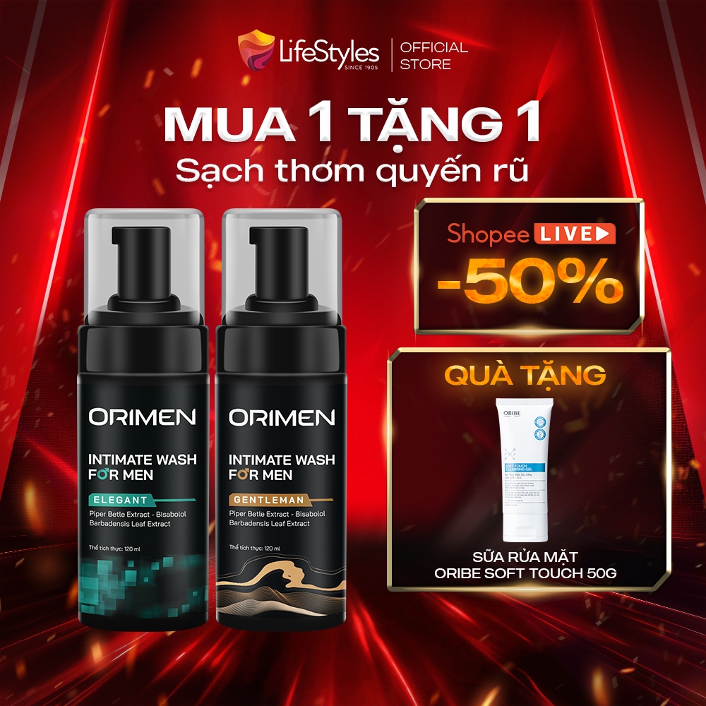 Ảnh Bọt vệ sinh nam sữa tắm gội toàn thân cho nam giới 3in1 Orimen lưu hương quyến rũ mạnh mẽ 1
